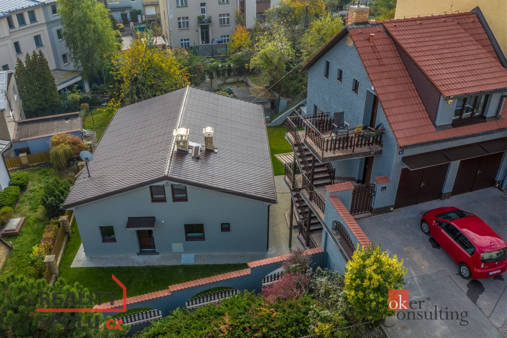 Prodej dvou dům, pozemek 469 m2, Praha 4, Krč, ul.